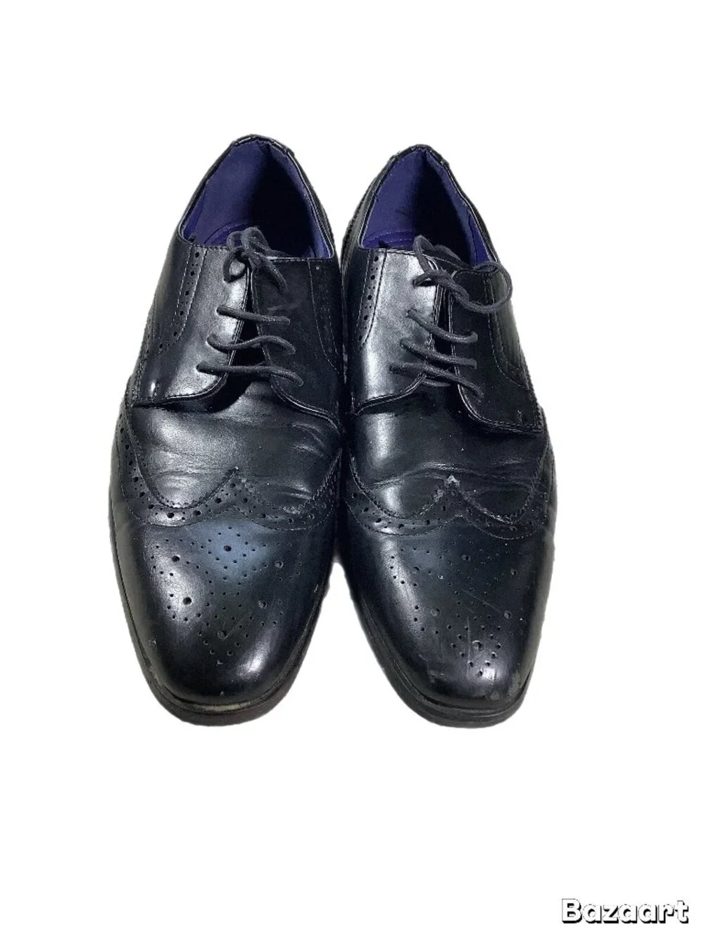 Bruno Marc New York Wingtip Oxford Dress Shoes Men’s Size 9 Black